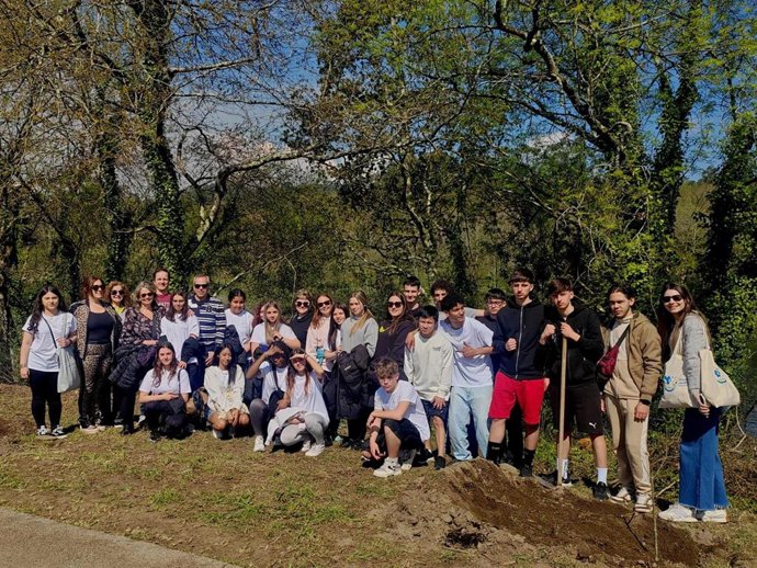 Estudiantes participantes en el programa de intercambio cultural de la Fundación EDP.