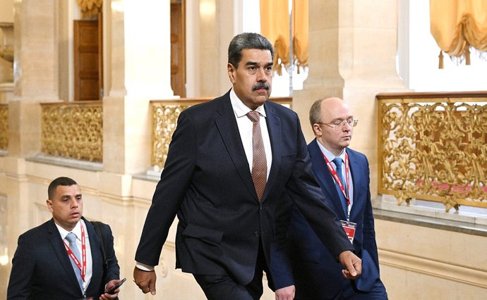 El presidente de Venezuela, Nicolás Maduro, a su llegada al Kremlin