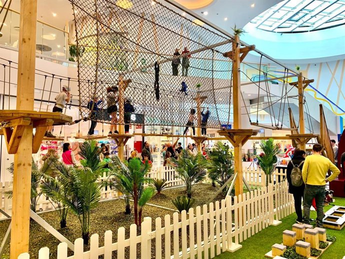Imagen del circuito de aventuras instalado en Río Shopping