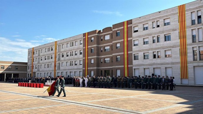 Celebración del 181 aniversario de la fundación de la Guardia Civil en la comandancia de Sant Andreu de la Barca (Barcelona)
