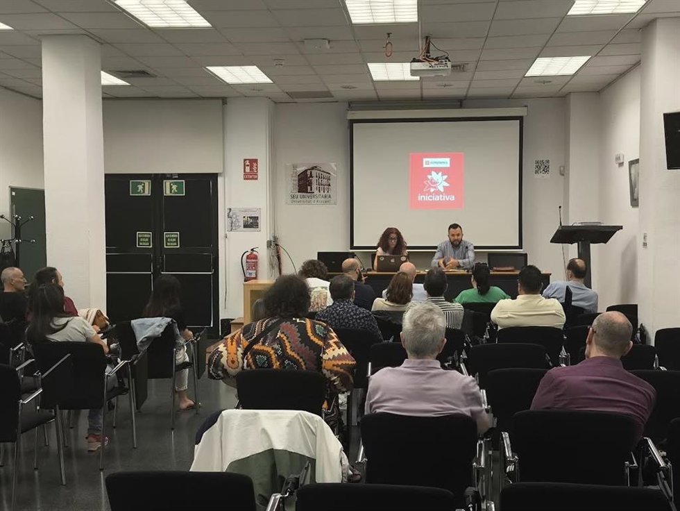 Asamblea de Iniciativa-Compromís Alacant celebrada el lunes 12 de mayo