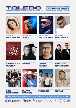Cartel del I Ciclo 'Toledo en Concierto'.