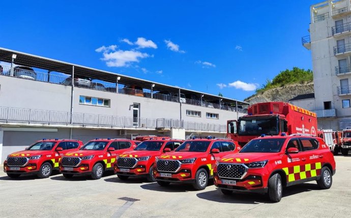 Vehículos de Bomberos.