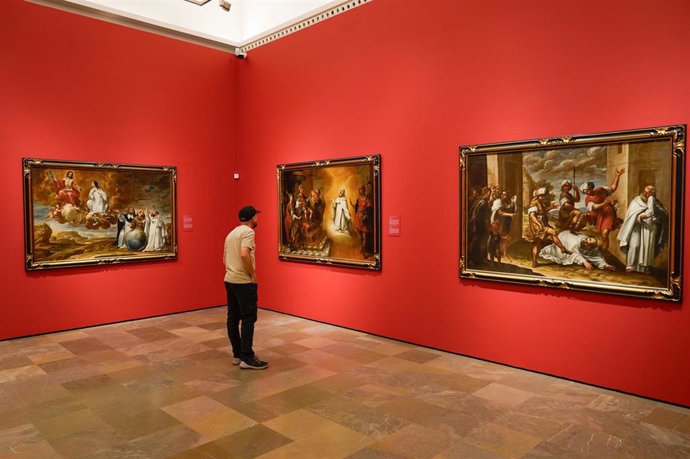 Archivo - Imagen de archivo de la exposición 'José Risueño y los Mercedarios Descalzos: la restauración del ciclo pictórico del Convento de Belén' en el Museo de Bellas Artes