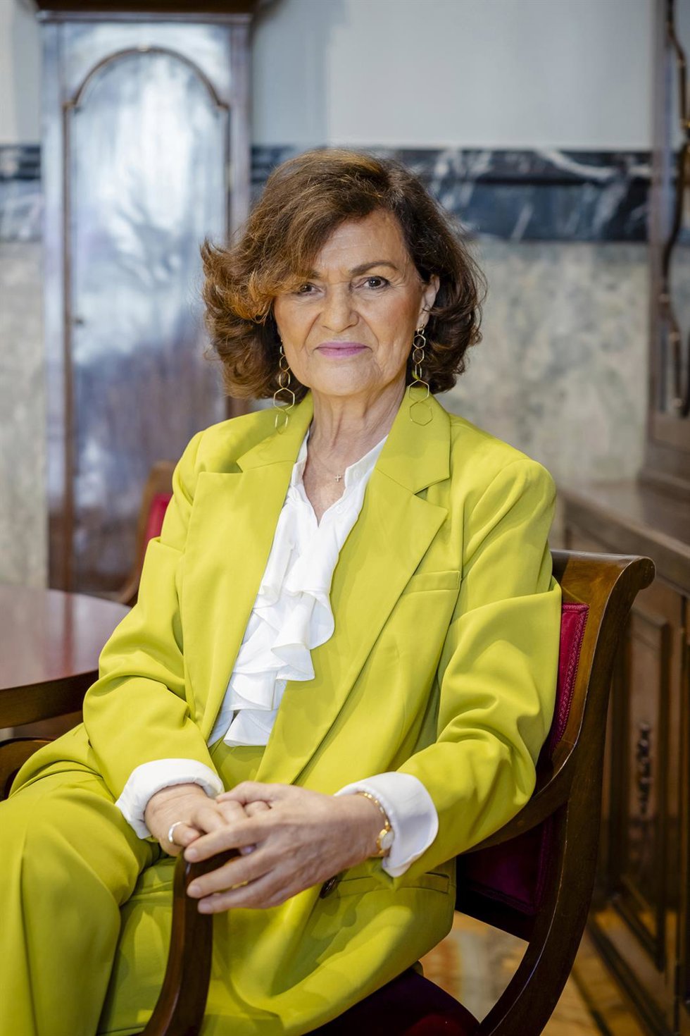 Archivo - La presidenta del Consejo de Estado, Carmen Calvo