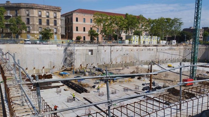 Imagen general de la obra en el antiguo Mercat del Peix de la Ciutadella.