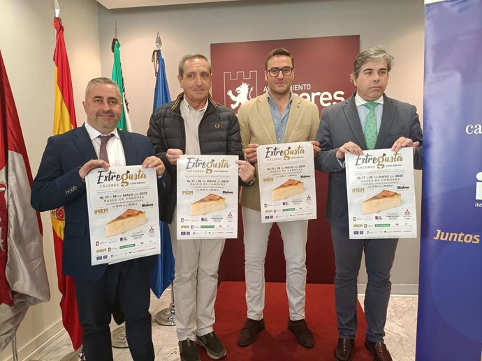 Presentación de la XVIII Extregusta que se celebra en Cácerse del 16 al 18 de mayo