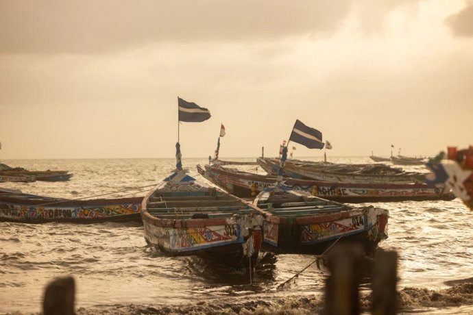 Barco de pesca senegalés.