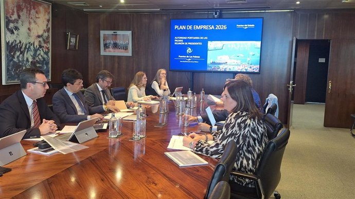 Presentación del Plan de Empresa de la APLP en la sede de Puertos del Estado ante su presidente Gustavo Santana