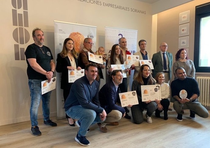 Asohtur entrega los premios del VIII Concurso Prvincial de la Croqueta de Soria