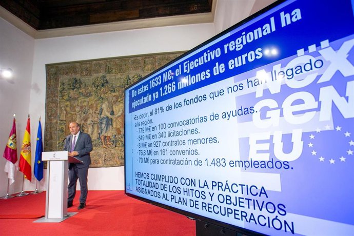 El vicepresidente primero del Gobierno regional, José Luis Martínez Guijarro.