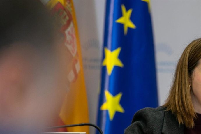 La directora xeral de Pesca, Acuicultura e Innovación Tecnolóxica, Patricia García, presenta el balance de las acciones de promoción de los productos pesqueros llevadas a cabo en el año 2024