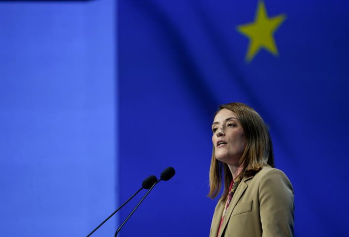 La presidenta del Parlament Europeu, Roberta Metsola. 