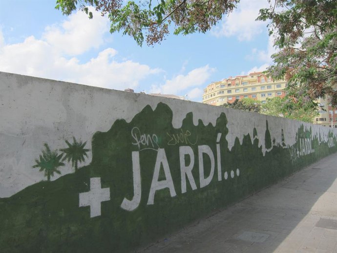 Archivo - Arxiu - Imatge d'arxiu del conegut com a solar de Jesuïtes, a la ciutat de València, sobre el qual es crearà el jardí Trini Simó. 