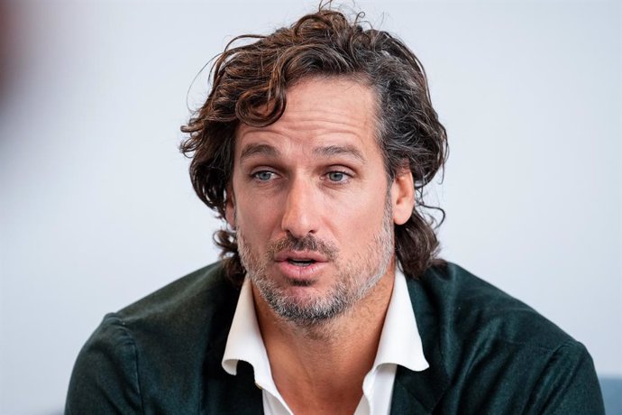 Archivo - Feliciano Lopez attends a meeting with Lexus guest and press during the Davis Cup 2024 at Lexus Zone of Martin Carpena Pavilion on November 20, 2024, in Malaga, Spain