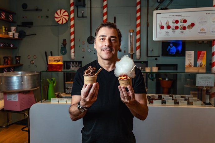El cuiner Jordi Roca, amo de la gelateria Rocambolesc de Girona