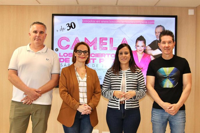Presentación del concierto de Camela