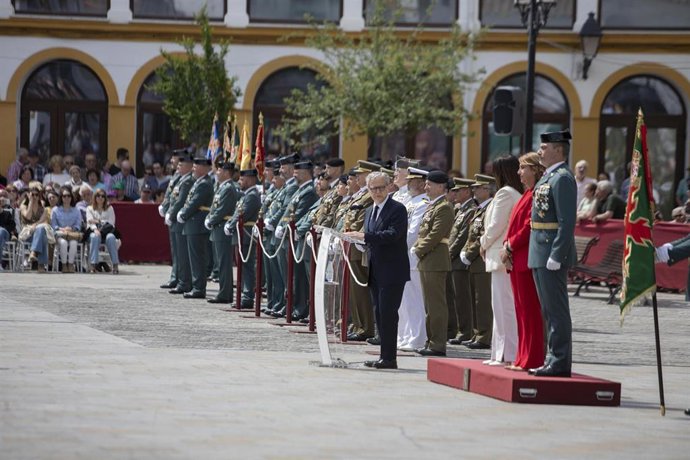 Salvador Fuentes interviene en Palma del Río en el acto conmemorativo del 181 Aniversario de la Guardia Civil.