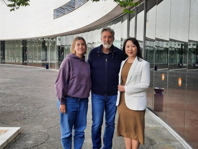 Presentación en Badajoz del espectáculo 'Había una vez, una orquesta' con Emilio Aragón