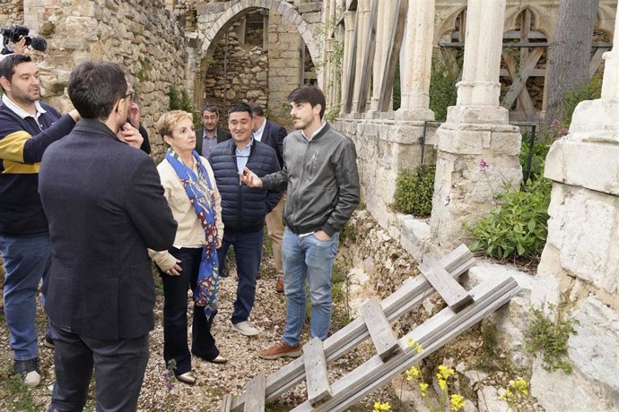 Visita de Marián Cano al antiguo convento de Sant Francesc