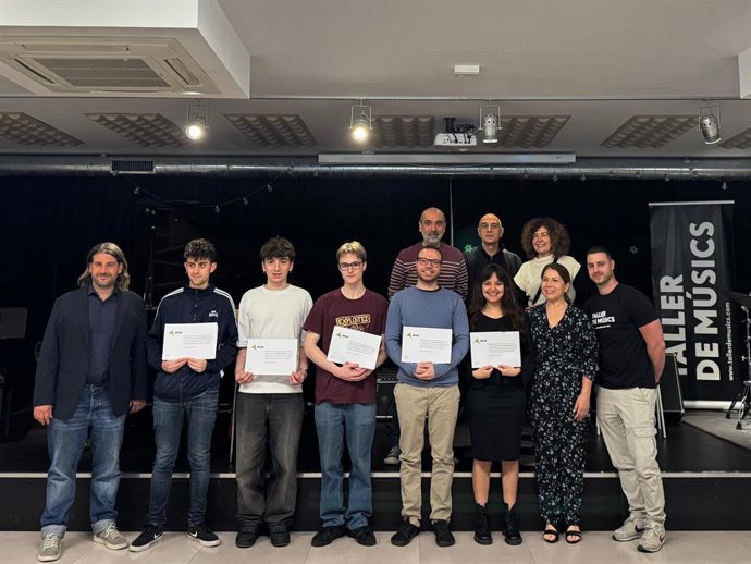 Els premiats de les beques Aena al Tallers de Músics