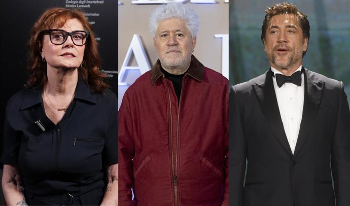 Archivo - Pedro Almodóvar, Susan Sarandon, Javier Bardem, Richard Gere y otros 380 artistas denuncian el "genocidio" en Gaza