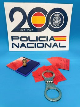 Imagen facilitada por la Policía Nacional de la Operación OLISA