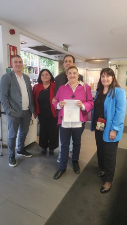 El equipo de la candidatura de la abogada Vanessa González.