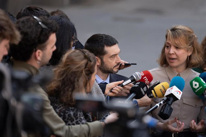 Archivo - La líder de BComú, Janet Sanz, en una imagen de archivo.