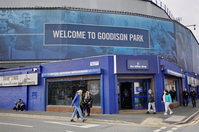 Archivo - A general view of Everton's Goodison Park stadium before the English championship Premier League football match between Everton and Watford on October 23, 2021 at Goodison Park stadium in Liverpool, England - Photo Alan Martin / Colorsport / DPP