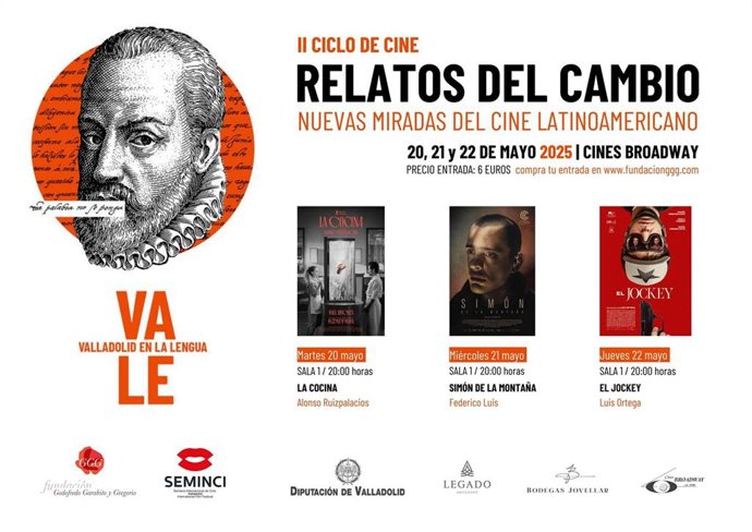 Cartel del II ciclo de cine 'Relatos del cambio. Nuevas miradas del cine latinoamericano'.