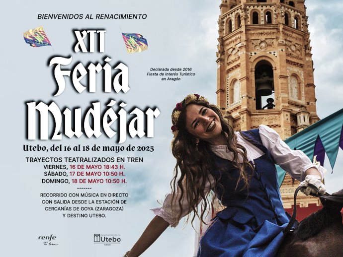 Cartel de la Feria Mudéjar que se celebrará en Utebo.