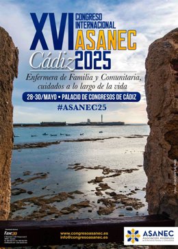 Imagen del cartel del XVI Congreso Internacional de la Asociación Andaluza de Enfermería Familiar y Comunitaria (Asanec).