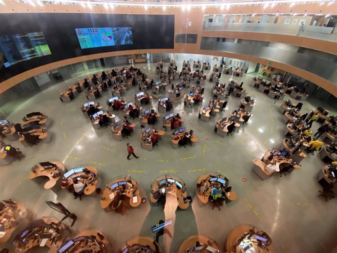 Archivo - Vista general de la Agencia de Seguridad y Emergencias de Madrid 112 (ASEM112) en Pozuelo de Alarcón