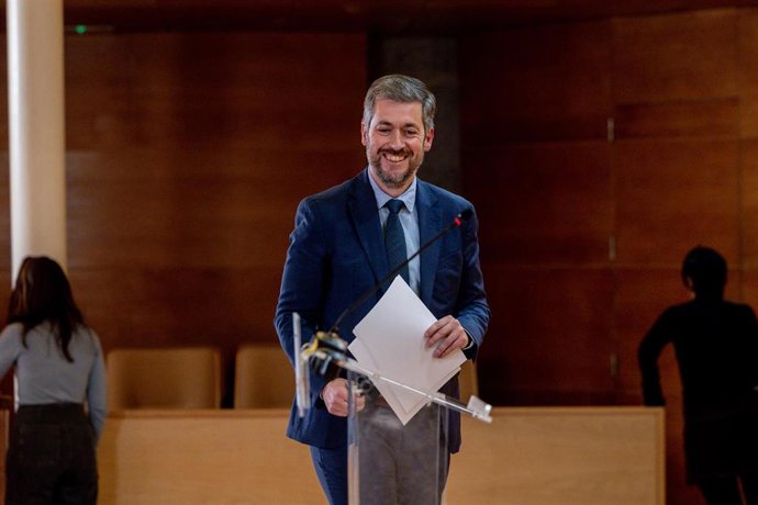 Archivo - El consejero de Presidencia de la Comunidad de Madrid, Miguel Ángel García Martín, ofrece una rueda de prensa tras la ronda de reuniones de la presidenta de la Comunidad de Madrid, Isabel Díaz Ayuso con los grupos parlamentarios