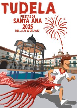 Cartel anunciador de las Fiestas de Santa Ana 2025.
