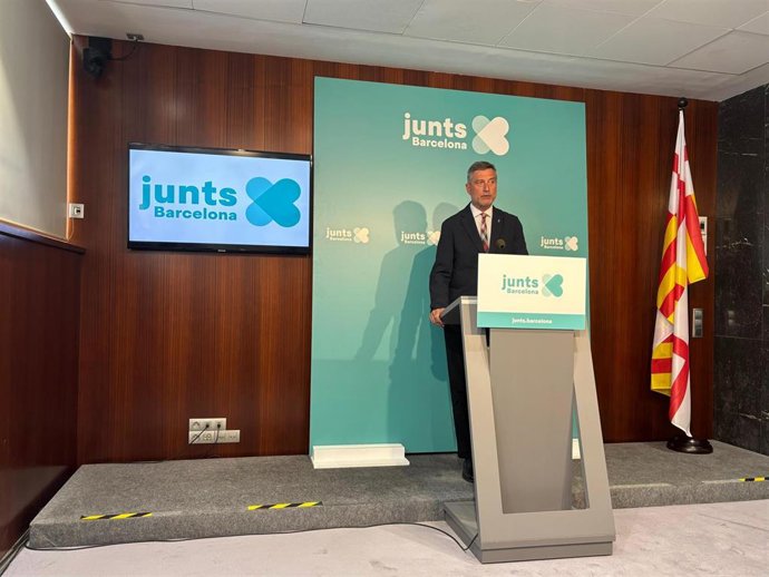 El líder de Junts en el Ayuntamiento de Barcelona, Jordi Martí Galbis, reacciona a los cambios en el gobierno de Jaume Collboni.