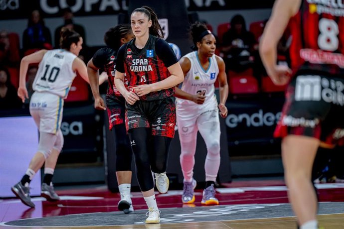 Archivo - Carolina Guerrero durante la Copa de la Reina con el Spar Girona