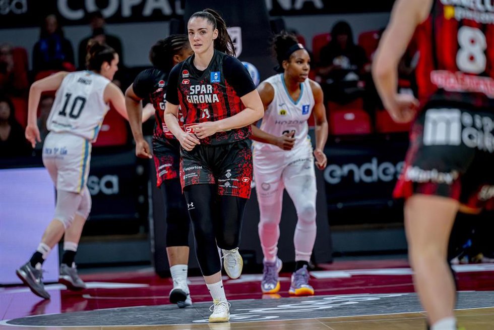 Archivo - Carolina Guerrero durante la Copa de la Reina con el Spar Girona