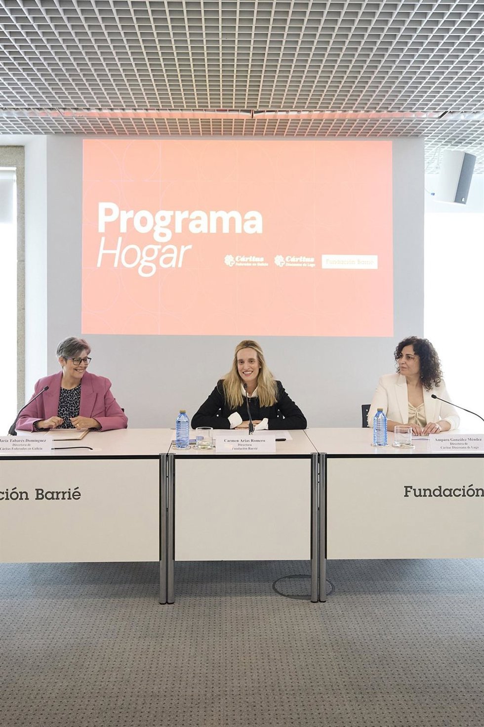 Presentación de un convenio entre la Fundación Barrié y Cáritas