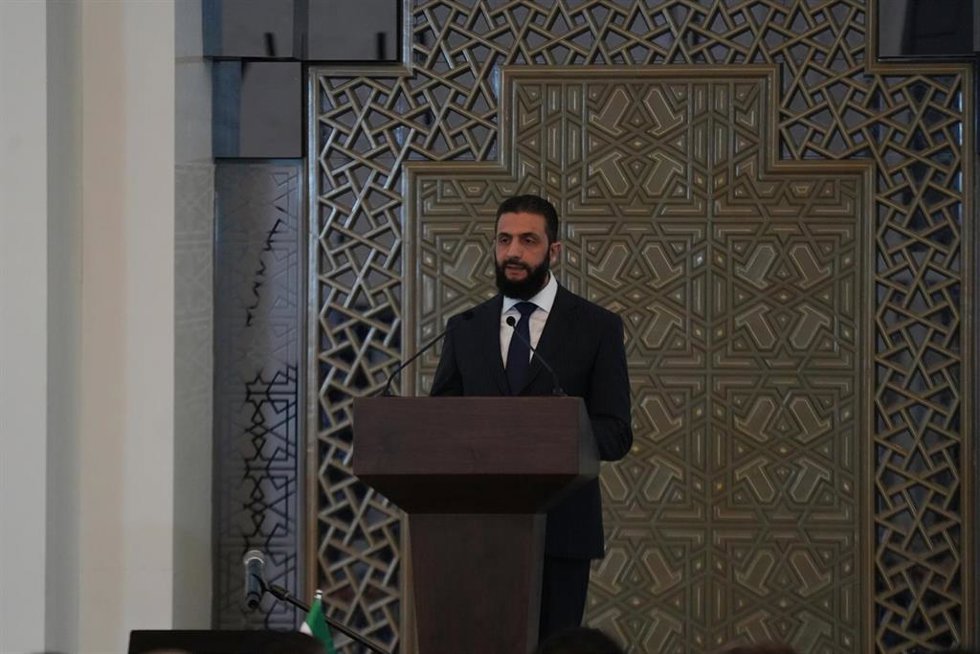 Archivo - El presidente de Siria, Ahmed al Shara (archivo)