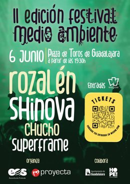 Cartel del II Festival Medio Ambiente de Guadalajara.