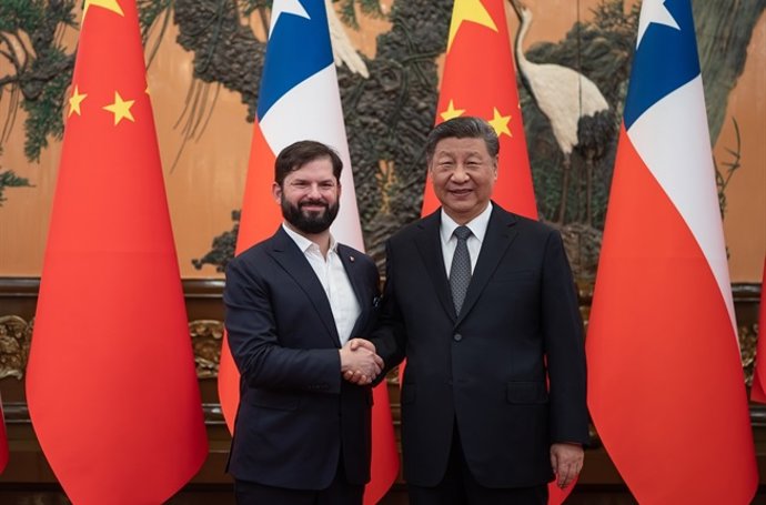 Boric e Xi Jinping