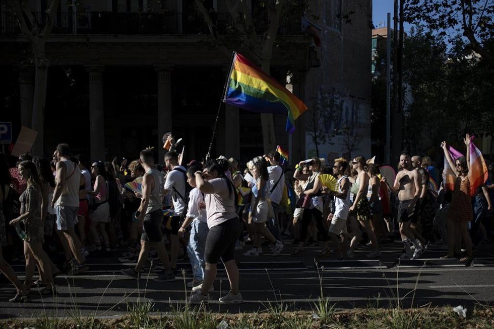 Archivo - Desfile del Pride Barcelona 2023, a 15 de julio de 2023, en Barcelona, Cataluña (España). El Pride Barcelona 2023 se celebra hoy con la manifestación del Orgullo.