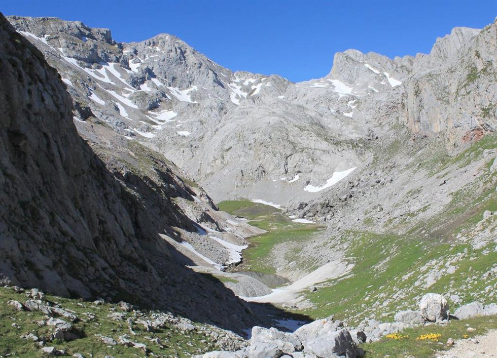 Archivo - Ubicación del Lago Ándara, en el Parque Nacional de los Picos de Europa.