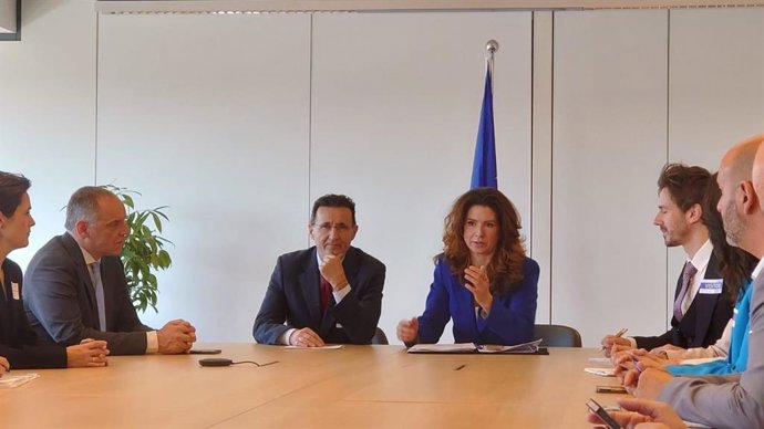 El responsable de Proyectos Europeos de la Mancomunitat de l'Horta Sud, Bartolomé Nofuentes, en la reunión del Comité Europeo de las Regiones en Bruselas