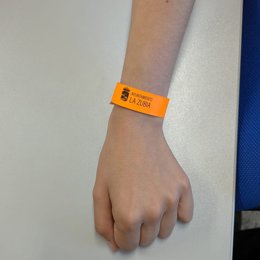 Pulsera identificativa para las fiestas de San Juan