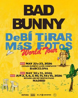 La gira de Bad Bunny 'Debí tirar más fotos', en España