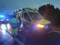 Muere un hombre de 80 años en una salida de vía en la M-235 en Los Santos de la Humosa (Madrid)