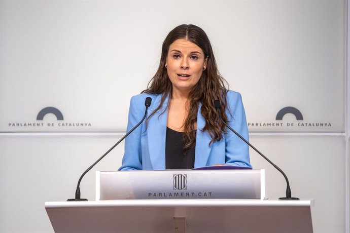 Archivo - Arxiu - La portaveu de Junts en el Parlament, Mònica Sales